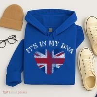 British Union Jack Dna Uk Flag Gift Cool Gift Hoodie thumb 4
