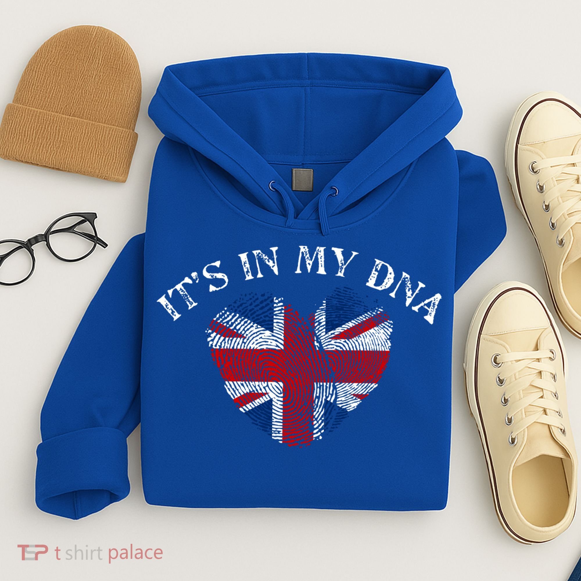 British Union Jack Dna Uk Flag Gift Cool Gift Hoodie