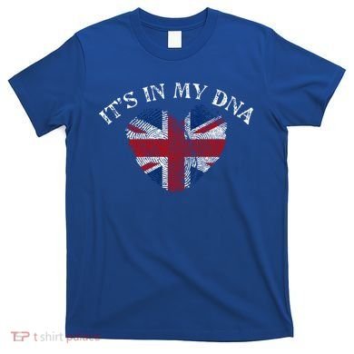 British Union Jack Dna Uk Flag Gift Cool Gift T-Shirt