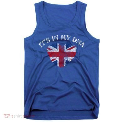 British Union Jack Dna Uk Flag Gift Cool Gift Tank Top