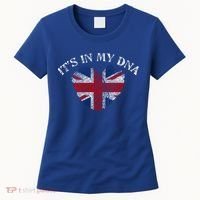 British Union Jack Dna Uk Flag Gift Cool Gift Women's T-Shirt thumb 0