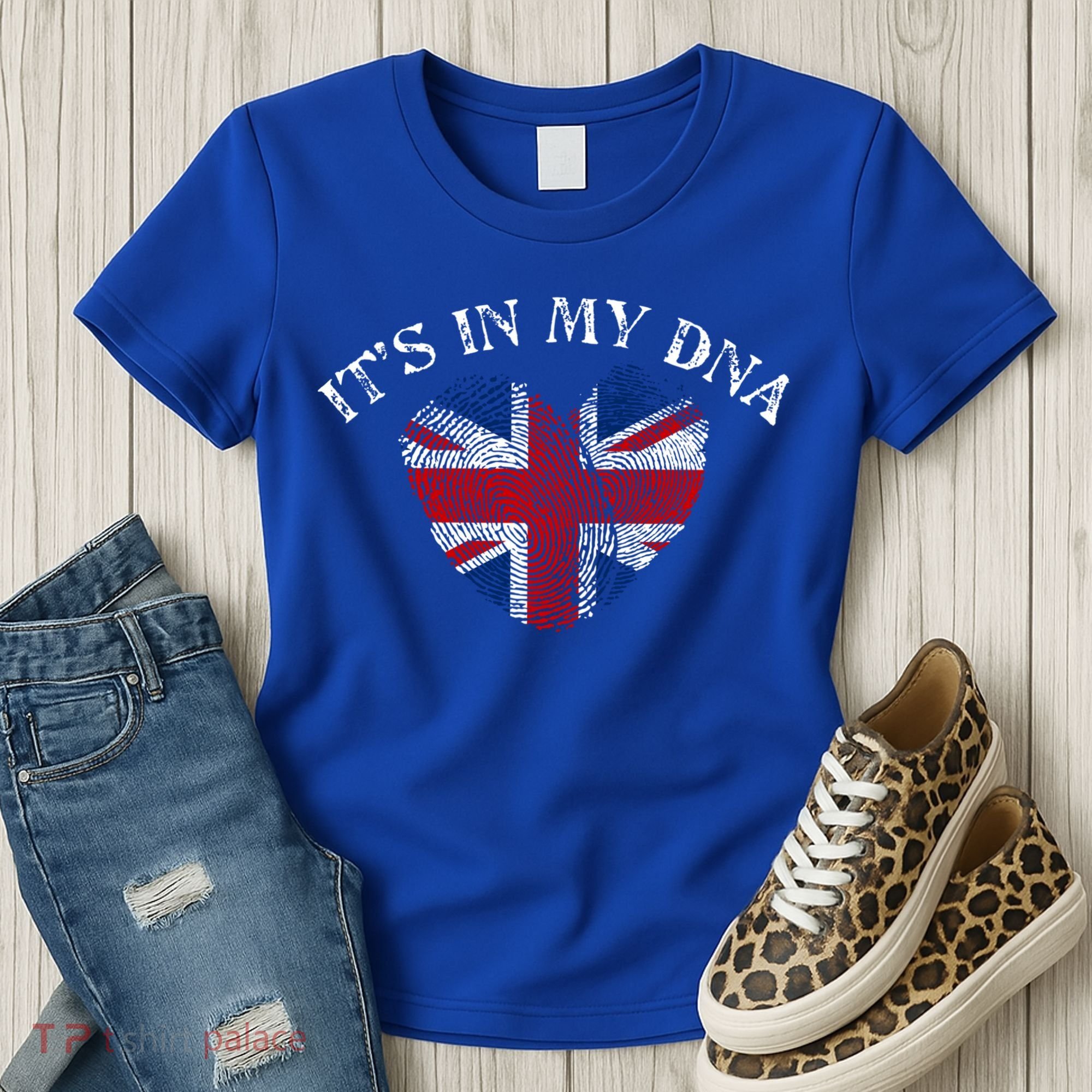 British Union Jack Dna Uk Flag Gift Cool Gift Women's T-Shirt