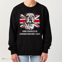 Bulldog Union Jack King Charles Coronation Women's Sweatshirt thumb 0