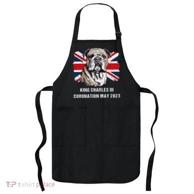 Bulldog Union Jack King Charles Coronation Apron