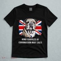 Bulldog Union Jack King Charles Coronation T-Shirt thumb 5