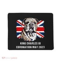 Bulldog Union Jack King Charles Coronation Mousepad thumb 0