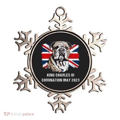 Bulldog Union Jack King Charles Coronation Ornament