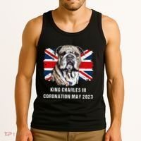 Bulldog Union Jack King Charles Coronation Tank Top thumb 3
