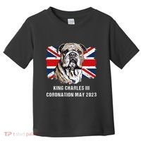 Bulldog Union Jack King Charles Coronation Toddler T-Shirt thumb 0