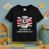 Bulldog Union Jack King Charles Coronation Toddler T-Shirt thumb 3