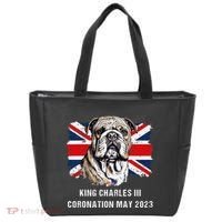 Bulldog Union Jack King Charles Coronation Tote Bag thumb 0