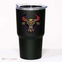 Bull Silhouette Head and Horns Tumbler thumb 0
