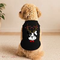 Bulldog Deer Antlers Doggie Tank thumb 2