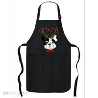 Bulldog Deer Antlers Apron thumb 0