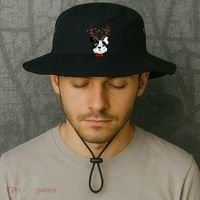 Bulldog Deer Antlers Bucket Hat thumb 2