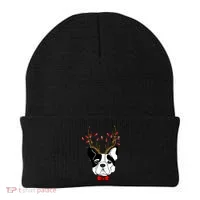 Bulldog Deer Antlers Beanie thumb 0