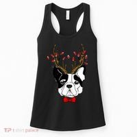 Bulldog Deer Antlers Women's Tank Top thumb 0