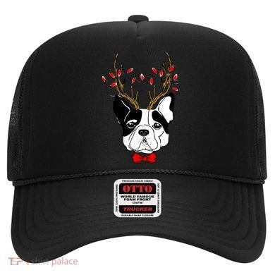 Bulldog Deer Antlers Hat