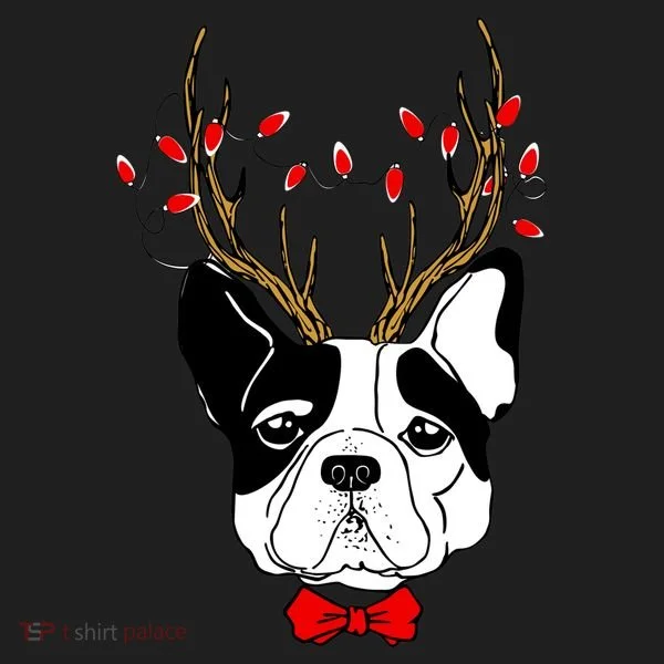 Bulldog Deer Antlers Hat