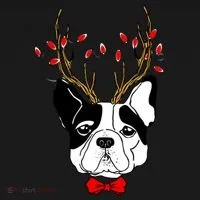Bulldog Deer Antlers Tank Top thumb 6