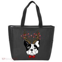 Bulldog Deer Antlers Tote Bag thumb 0