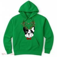 Bulldog Deer Antlers Hoodie thumb 0