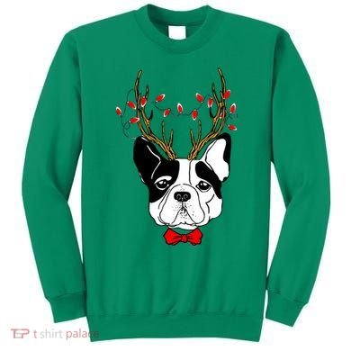 Bulldog Deer Antlers Sweatshirt