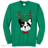 Bulldog Deer Antlers Sweatshirt thumb 0