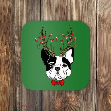 Bulldog Deer Antlers Coaster