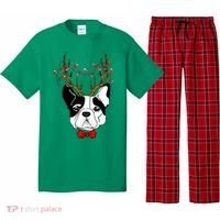 Bulldog Deer Antlers Pajama Set thumb 0