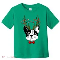 Bulldog Deer Antlers Toddler T-Shirt thumb 0