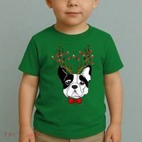 Bulldog Deer Antlers Toddler T-Shirt thumb 2