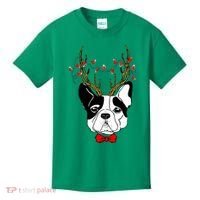 Bulldog Deer Antlers Kids T-Shirt thumb 0