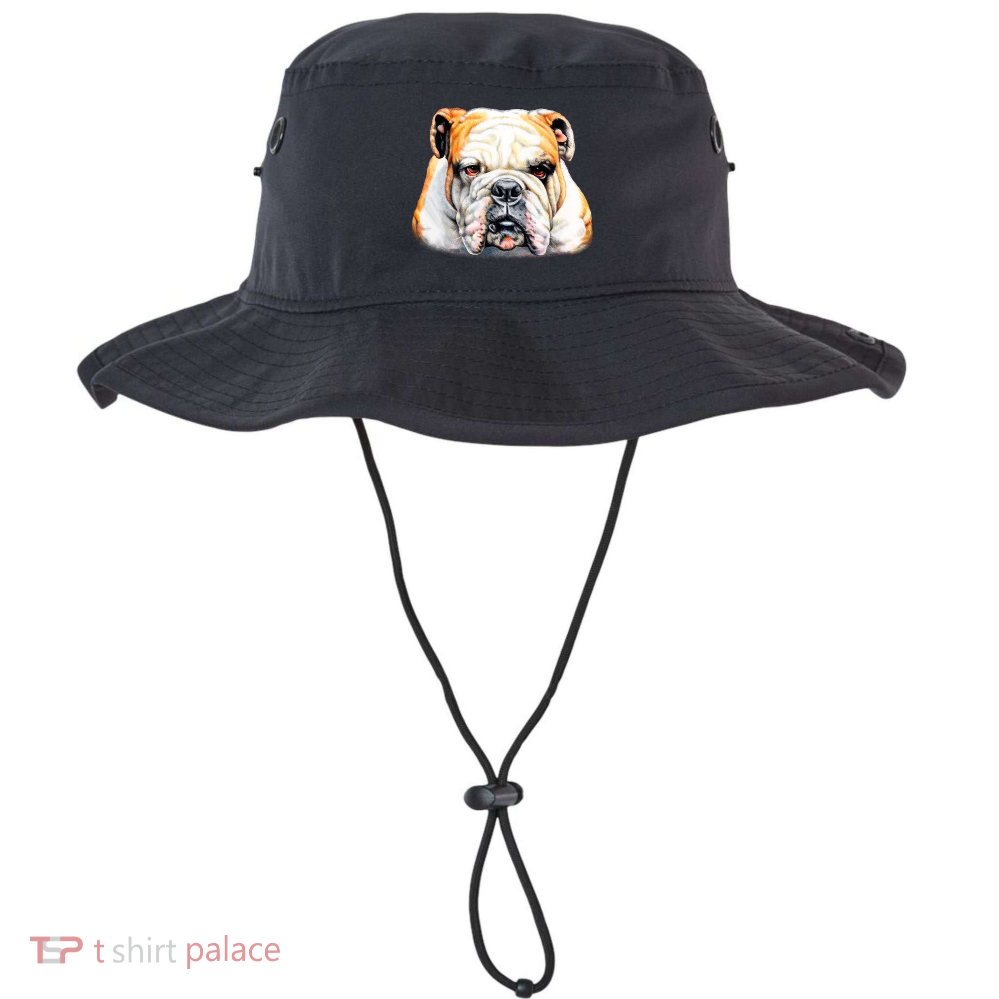 Bulldog Face Front Bucket Hat