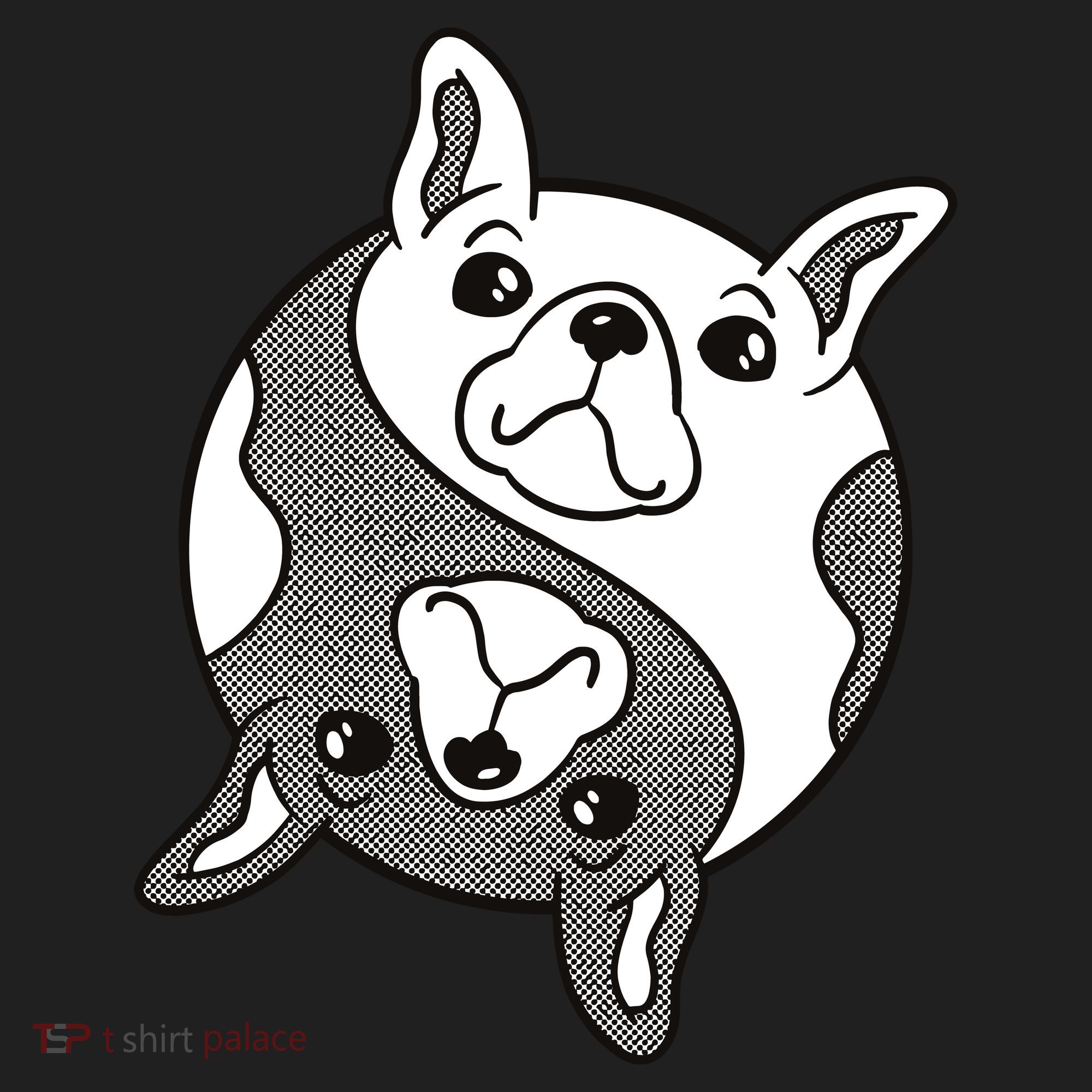 Bulldog Yin Yang  Women's Sweatshirt
