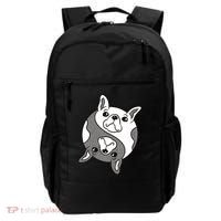 Bulldog Yin Yang  Backpack thumb 0