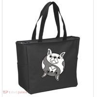 Bulldog Yin Yang  Tote Bag thumb 2