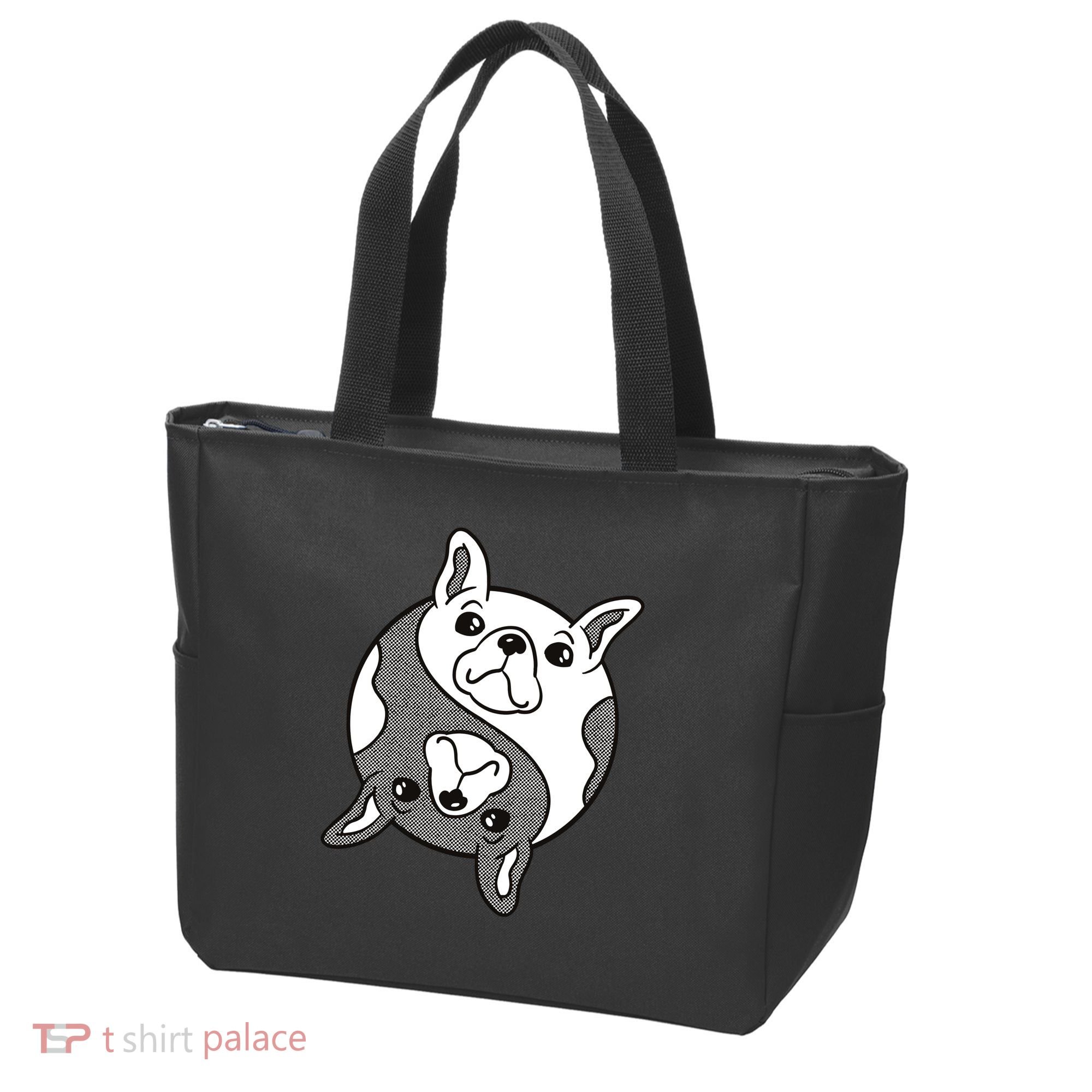 Bulldog Yin Yang  Tote Bag
