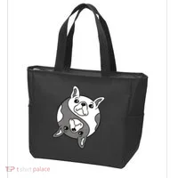 Bulldog Yin Yang  Tote Bag thumb 3