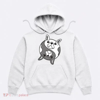 Bulldog Yin Yang  Hoodie
