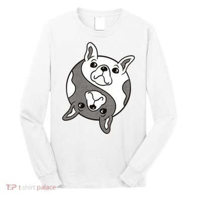 Bulldog Yin Yang  Long Sleeve Shirt