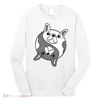 Bulldog Yin Yang  Long Sleeve Shirt thumb 0