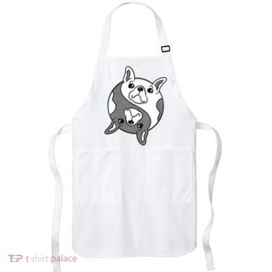 Bulldog Yin Yang  Apron
