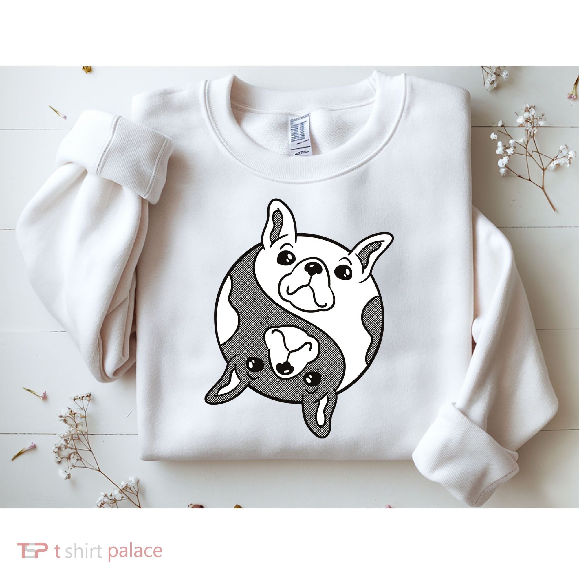 Bulldog Yin Yang  Sweatshirt