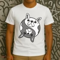 Bulldog Yin Yang  T-Shirt thumb 3