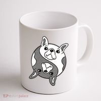 Bulldog Yin Yang  Coffee Mug thumb 1