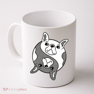 Bulldog Yin Yang  Coffee Mug