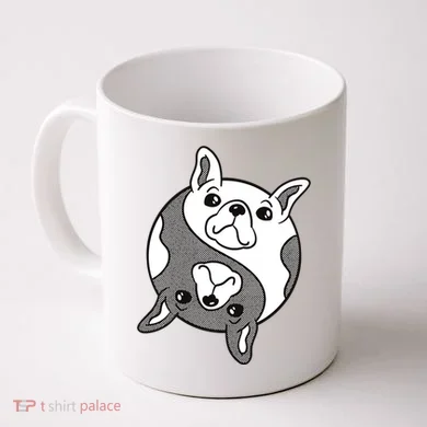 Bulldog Yin Yang Coffee Mug