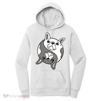 Bulldog Yin Yang  Women's Hoodie