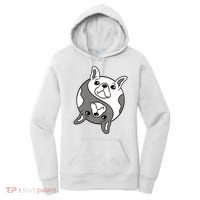 Bulldog Yin Yang  Women's Hoodie thumb 0